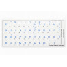 Ukrainian Keyboard Stickers – Transparent Background with Blue Letters (v1)